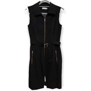 Calvin Klein Size 8, 63% Polyester 33% Rayon 4% Spandex black